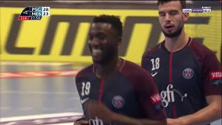 Roucoulette Luc Abalo great assist Sander Sagosen PSG Hand 3228 HCMBrest [upl. by Nahrut679]