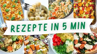 9 schnelle Rezepte für den Feierabend  Rezepte schnell und einfach vorbereitet in 510 Min [upl. by Mcgannon]