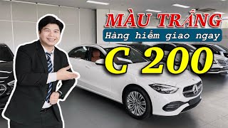 Mercedes C200 2024 Màu Trắng Xe Có Sẵn Giao Ngay  Hoan Channel [upl. by Ecaidnac]