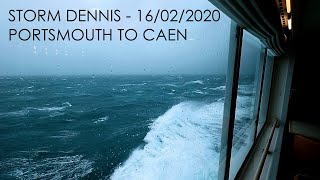 Storm Dennis  Portsmouth to Caen [upl. by Kilar]