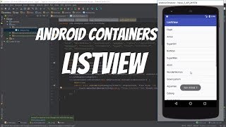 Android Containers Tutorial 29  ListView [upl. by Poyssick]