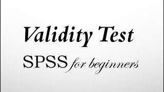 Validity Analysis for SPSS malayalam spss validity analysis [upl. by Atiruam]