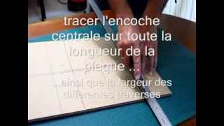 Tutoriel pour faire des meubles en cartonDécouper des traverses [upl. by Gagliano]