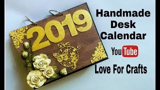 How to Make Desk Calendar  Handmade Photo Desk Calendar [upl. by Icyac]