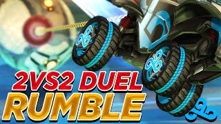 THE PLUNGER IS SO BROKEN  2v2 Rumble Duel with C9 Rocket League [upl. by Picardi79]