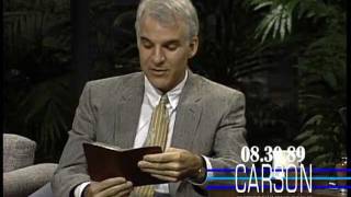 Steve Martin Reads Funny Memories from His Diary on Johnny Carsons Tonight Show — 1989 [upl. by Suirred415]