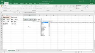 Extract Postcode from Address in UK  Excel Formula [upl. by Bergstrom]