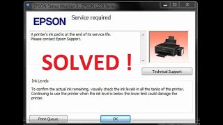 A printers ink pad is at the end of its service life please contact epson support [upl. by Wilda]