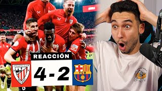 REACCIONANDO al Athletic Club vs Barcelona 42  ELIMINADOS [upl. by Aralk497]