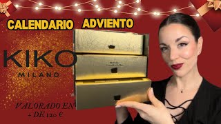 🎁CALENDARIO DE ADVIENTO KIKO MILANO✨2024✨ [upl. by Aremat677]