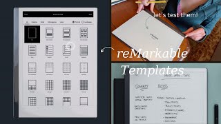 reMarkable 2 Template Tour [upl. by Catarina527]