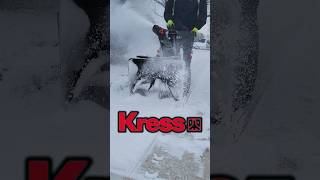 Kress 60V Battery Snow Blower ITS LEGIT diysnowremoval [upl. by Koehler723]