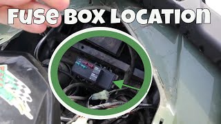 Arctic Cat Alterra 400 Fuse Box Location  Wont Start AGAIN  FIX [upl. by Nabru500]