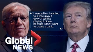 Trump admits to quotplaying downquot coronavirus threat in taped Woodward interviews [upl. by Navada]