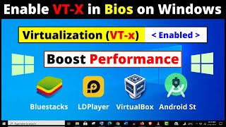 How to Enable Virtualization in Windows 10  2 Ways to Enable VTx in Bios Settings Easily [upl. by Eanram]