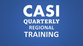 CASI Regional Training October 2024 [upl. by Tildie731]