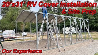 How they build Metal RV Carport Process [upl. by Say]