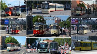 Frankfurt Oder 🇩🇪  Straßenbahn in FFO  Bunter Hering 23  Trams in Frankfurt am Oder July 2023 [upl. by Lednew]