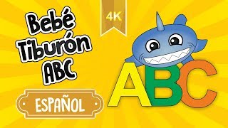 Bebé Tiburón ABC  aprender abecedario con lo bebé tiburón  Canción del ABC con Ñ para Niños  4K [upl. by Yatnohs]