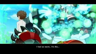 Mighty No 9 Ray DLC Boss Trinity  Ending [upl. by Salomo]