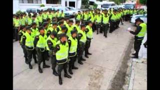 himno policía nacional de Colombia  letra [upl. by Enerol]