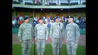 StarSpangled Banner amp God Bless America by 7Ball Barbershop Quartet [upl. by Trimmer229]