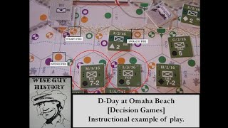 DDay at Omaha Beach Decision Games  Instructional example of play [upl. by Isbel509]