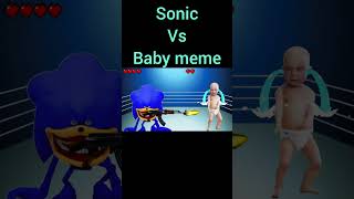 Sonic vs Baby meme shorts [upl. by Adias]