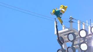 Jaxson de Ville Bungee Jumps At TIAA Field [upl. by Sisxela110]