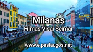 Milanas 4K Vaizdingas filmas su muzika Милан  Живописный фильм с музыкой Milan Scenic Relaxation [upl. by Dylane]