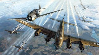 Classic Duels  Focke Wulf Fw 190 vs Boeing B17 Flying Fortress [upl. by Ynalem]