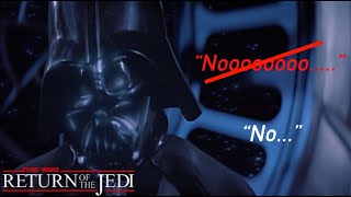 Vaders New quotNoooquot  Return Of The Jedi Line Edit [upl. by Rogergcam525]