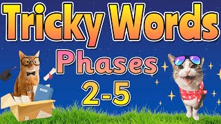 TRICKY WORDS  Tricky Words All Phases  Miss Ellis trickywords sightwords [upl. by Eskil]