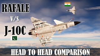 Indian Defence News Rafale VS J 10C Dogfight Who will win HeadHead Comparison in Hindi [upl. by Aelahs733]