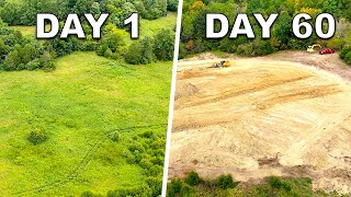 Building a 2Acre Pond 60 DAY Transformation [upl. by Fairweather]