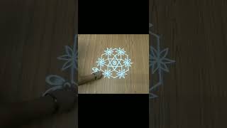 rangolidesigns simplrangoli easyrangoli shortfeed [upl. by Aihsirt]