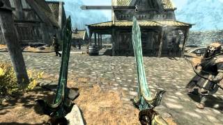 TES Skyrim glass armor and weapons [upl. by Oad]