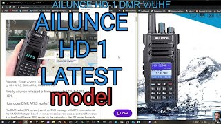 AILUNCE HD1 2022 model DMR VUHF RADIO GPS APRS DTMF Latest Firmware [upl. by Schwitzer31]