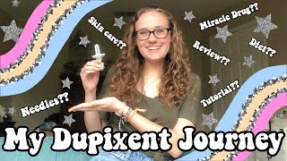 MY DUPIXENT ONE YEAR UPDATE  how to give yourself an injection my diet skin care routine etc [upl. by Sabelle]