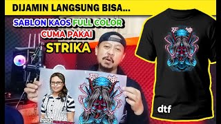 CARA SABLON KAOS SENDIRI Bisa Dijual SABLON DTF [upl. by Elockin]