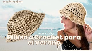 PILUSO A CROCHET CON PUNTOS ALTOS CRUZADOS  TUTORIAL PASO A PASO  CROCHET CON KARU [upl. by Ysak234]