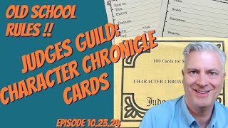 The Smallest DampD Character Sheets Judges Guild Character Chronicle Cards [upl. by Ping]