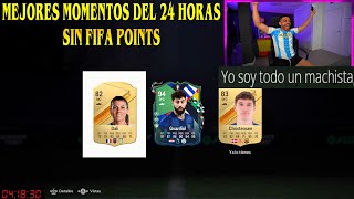 DjMaRiiO MEJORES MOMENTOS DEL 24 HORAS SIN FIFA POINTS EN EA SPORTS FC 24 [upl. by Doubler490]