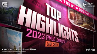 TOP HIGHLIGHTS  2023 PMGC LAST CHANCE STAGE  PUBG MOBILE ESPORTS [upl. by Ailis]