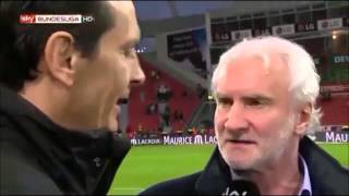 Rudi Völler rastet im Interview aus  SKYHD [upl. by Anuska]