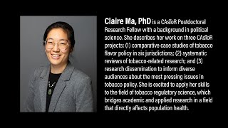 CAsToR Postdoctoral Research Fellow Claire Ma PhD [upl. by Yeslek]