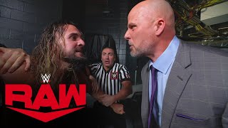 Adam Pearce makes Seth Rollins vs Bronson Reed for WWE Crown Jewel Raw highlights Oct 21 2024 [upl. by Aivilo92]