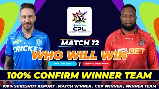 CPL 2024  12th Match  Saint Lucia Kings vs Trinbago Knight Riders  Full Match Report  TKR vs SLK [upl. by Carper832]