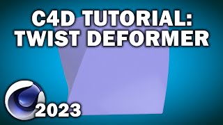 C4D Tutorial Twist Deformer [upl. by Aniretak]