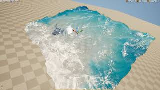 Unreal Engine 4  64 Gerstner Waves [upl. by Childs]